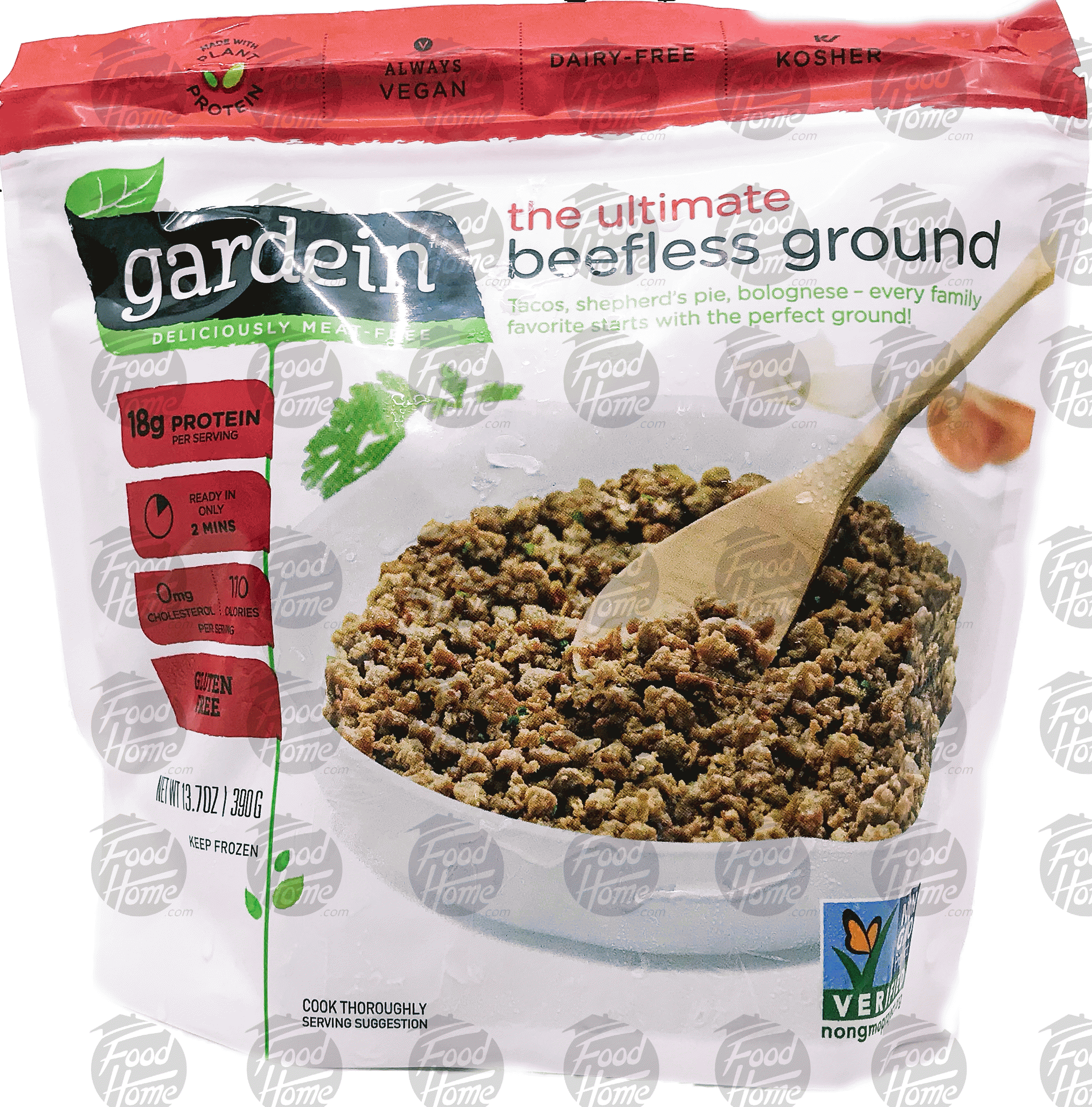 gardein  the ultimate beefless gorund, frozen resealable bag Full-Size Picture